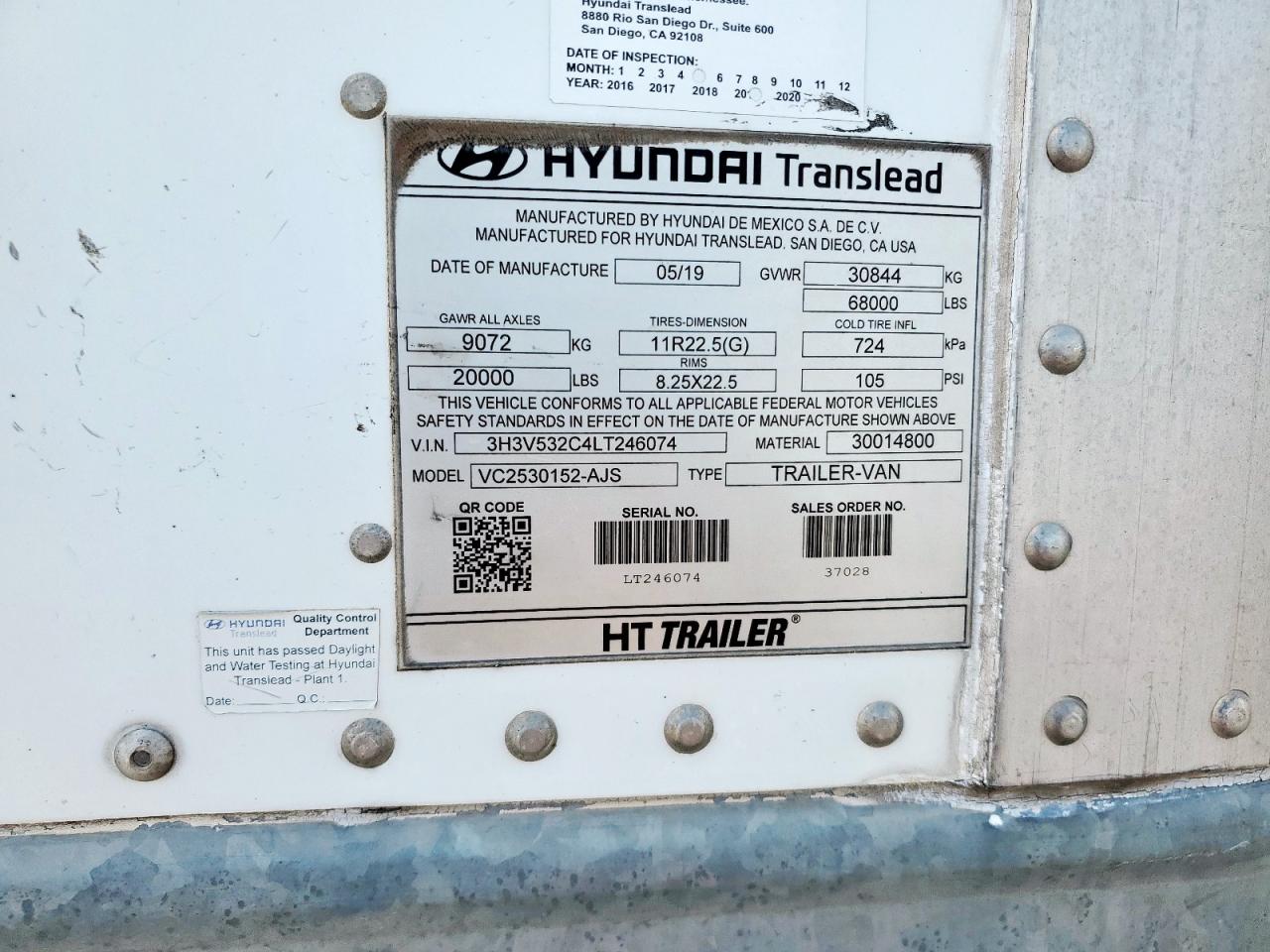 Hyundai Vc2530152 Image 3