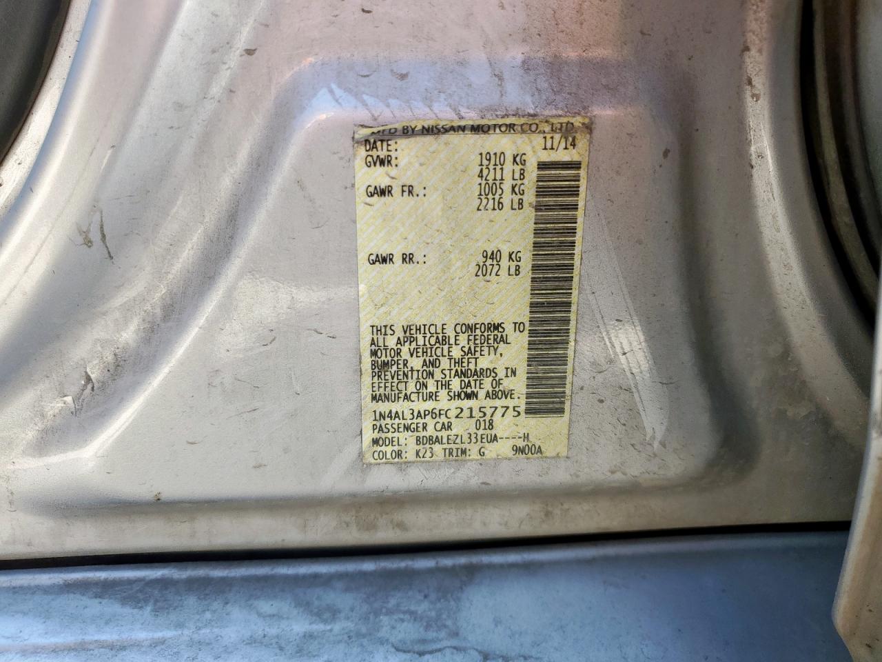 Nissan Altima 2.5 Image 8