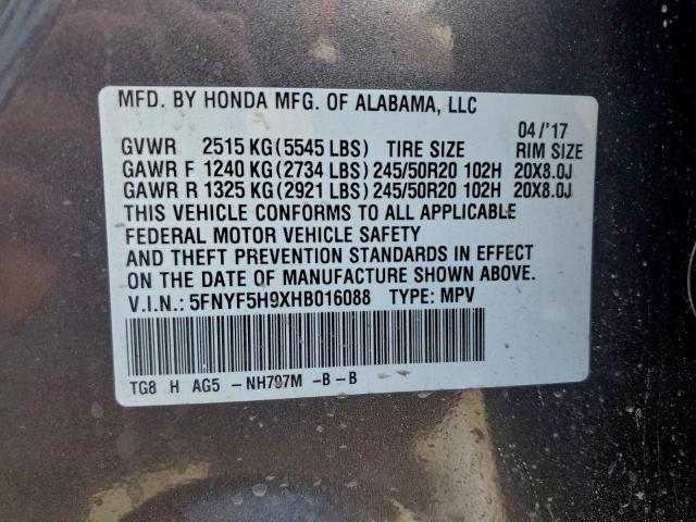 Honda Pilot Touring Image 2