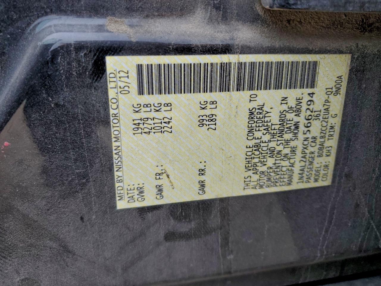 Nissan Altima Base Image 13