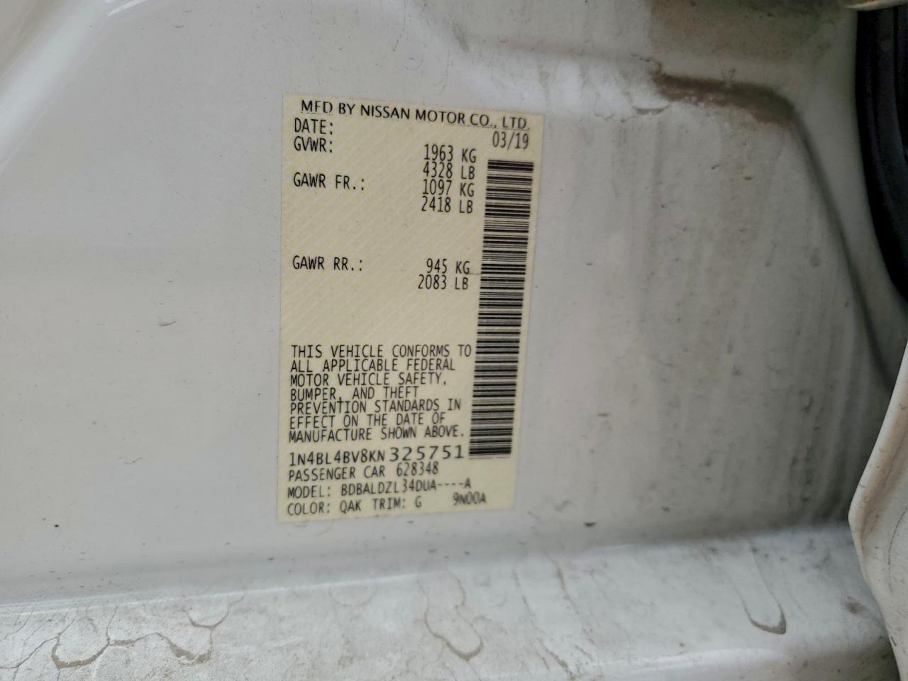 Nissan Altima S Image 12