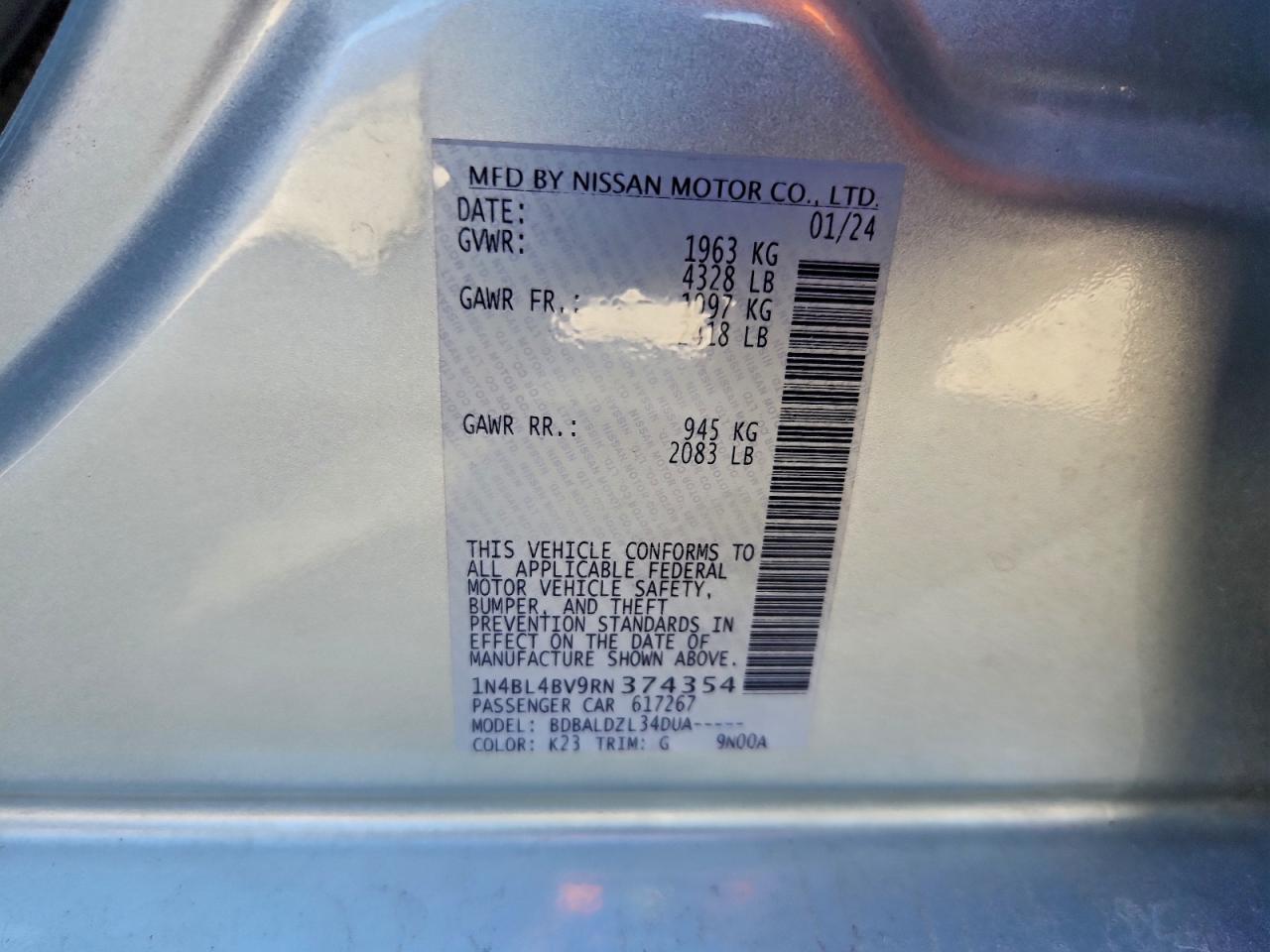 Nissan Altima S Image 8