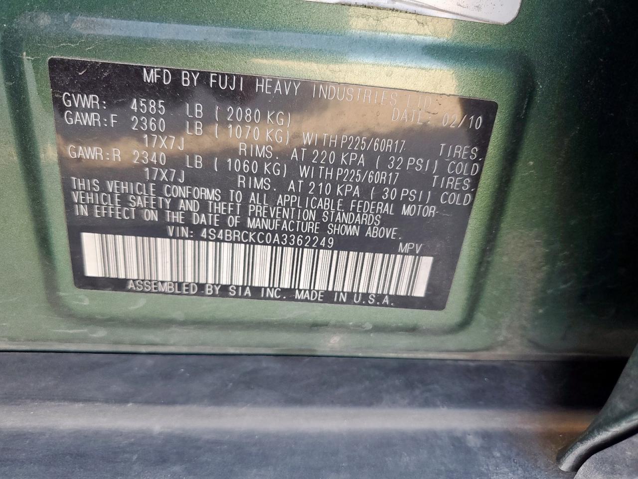 Subaru Outback 2.5i Limited Image 2