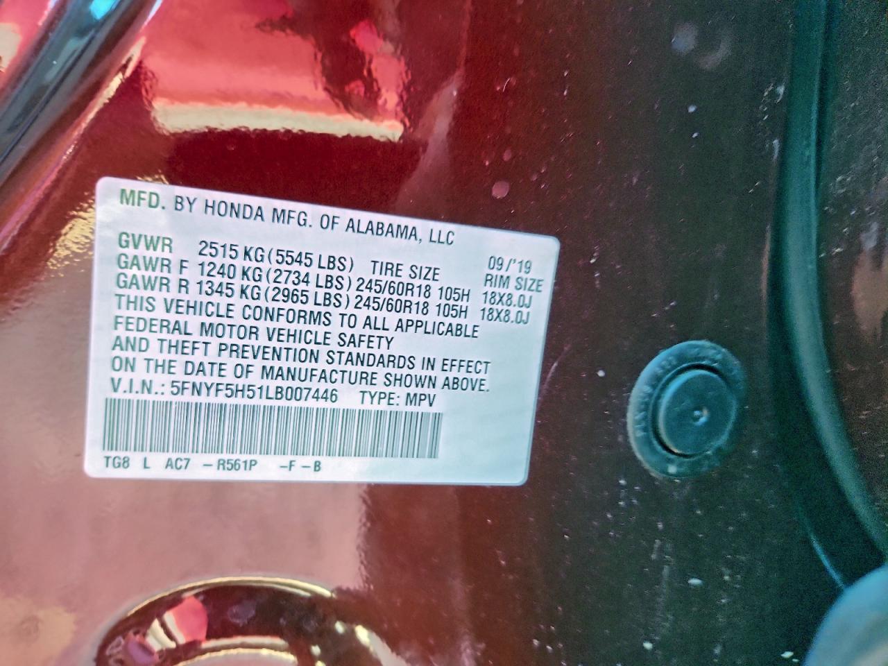 Honda Pilot Exl Image 10