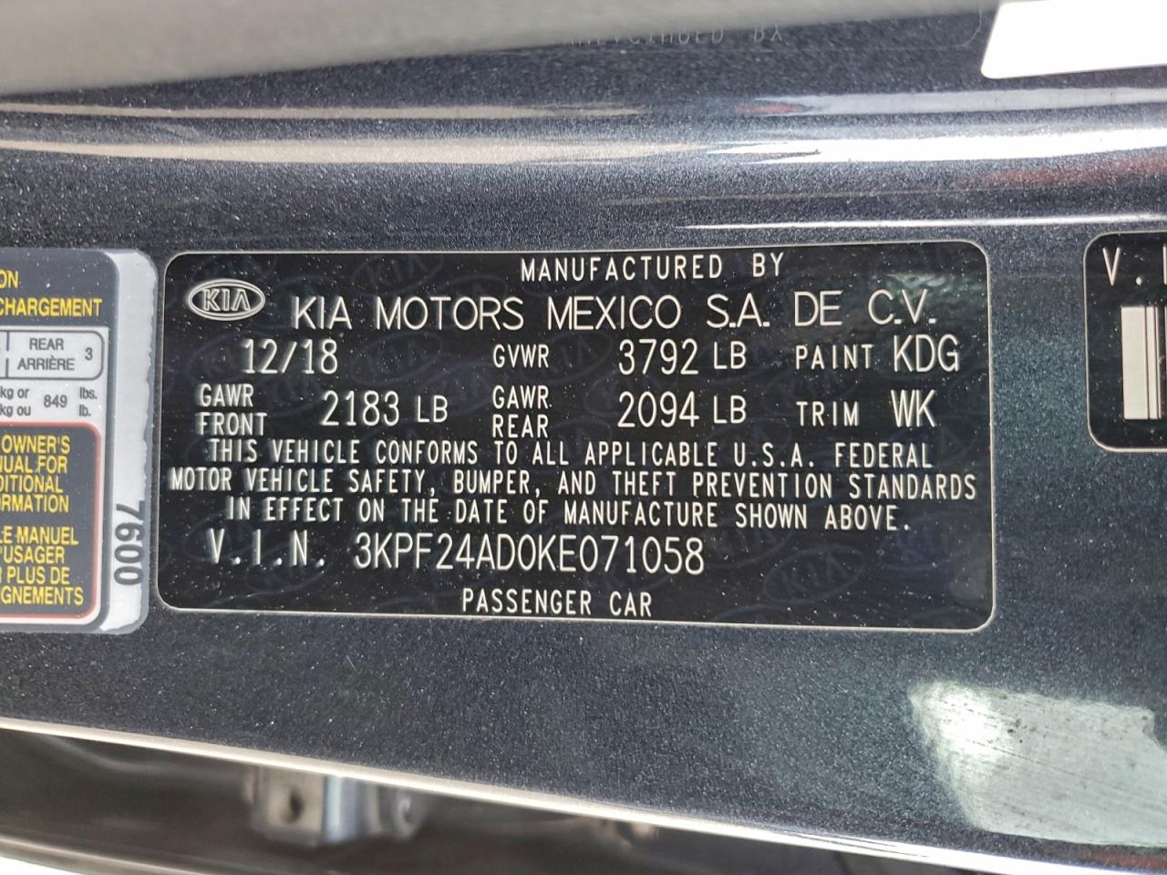 Kia Forte Fe Image 10