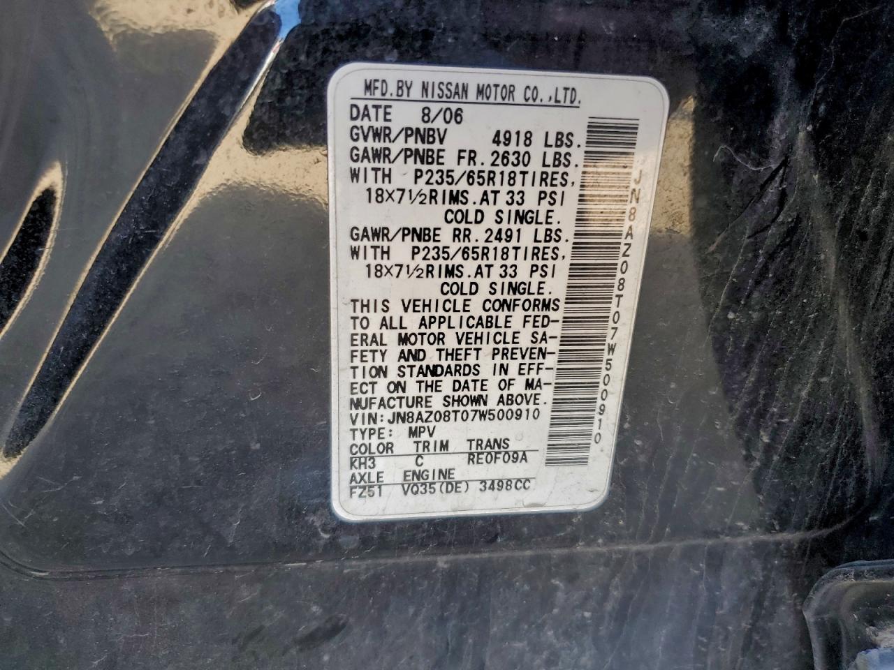 Nissan Murano Sl Image 6